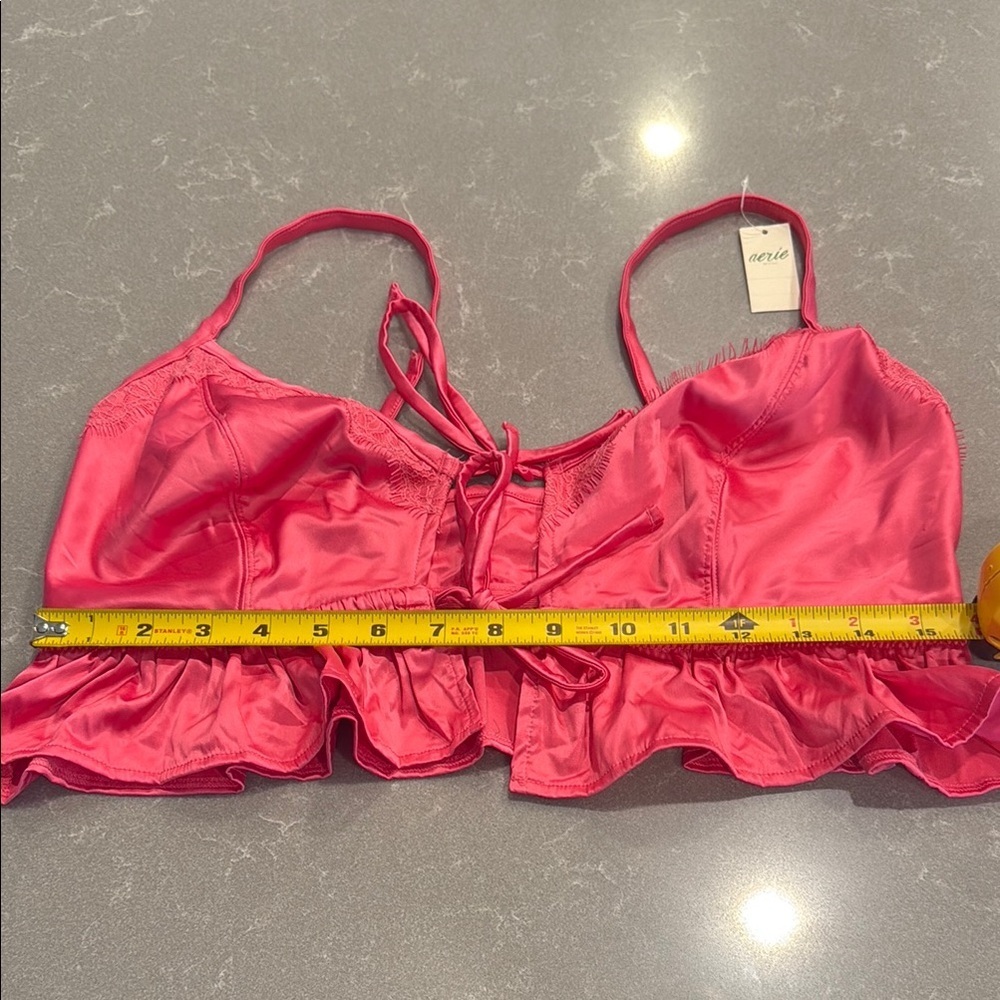 Aerie Pink Ruffle Bra Intimates - Picture 5 of 5